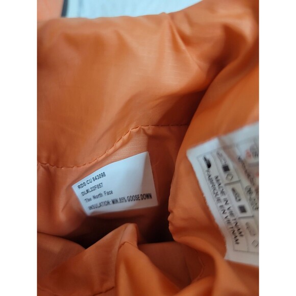 The North Face Winter Boots Women Orange Nuptse II Bootie 700 Dryvent US 10/UK 8 - Picture 9 of 9